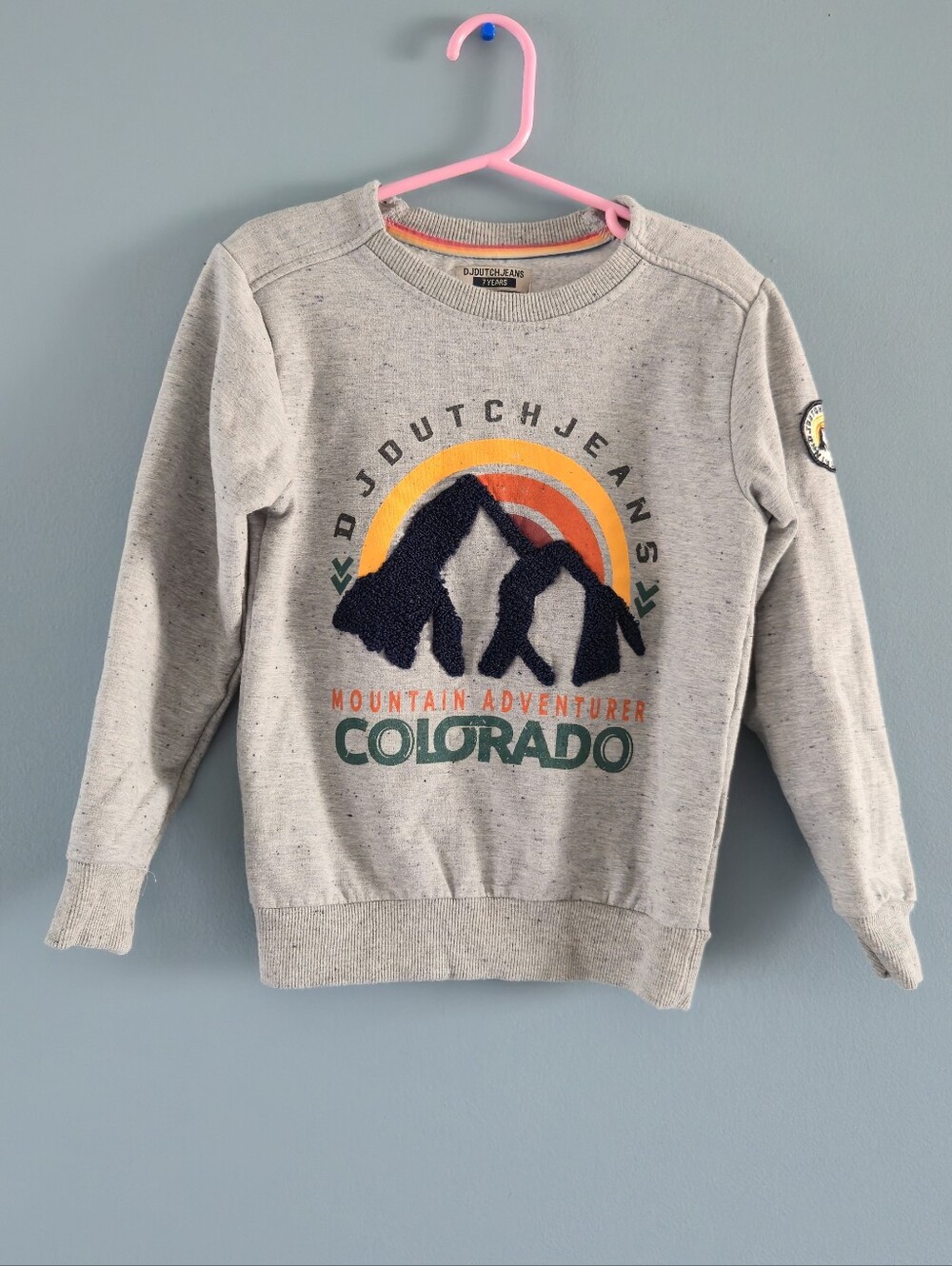DJ Dutchjeans Gray "Colorado Mountain Adventurer" Crewneck Sweater Boys (7)